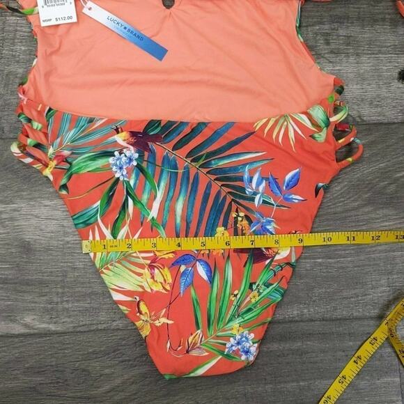 Lucky Brand Strappy One Piece Swimsuit Size L - Picture 8 of 11